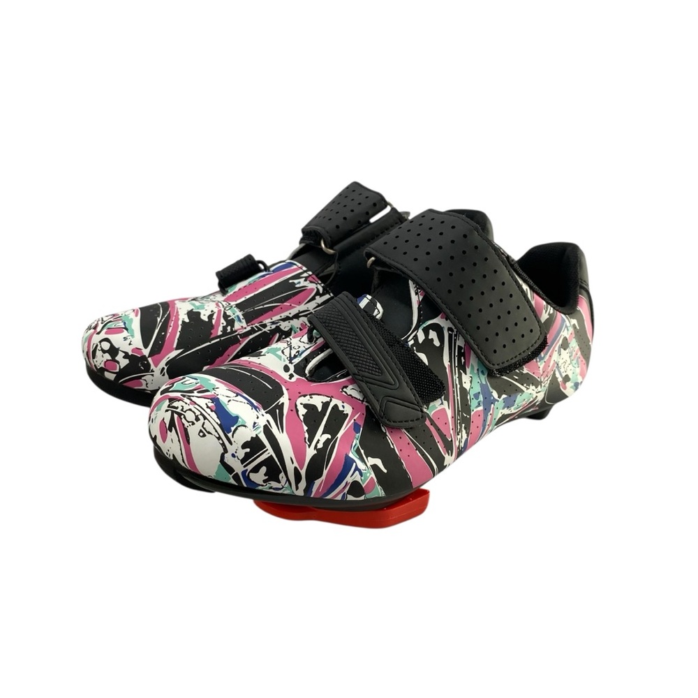Sdeqa‎ Cycling 2-3 Bolt Indoor Spin Class Outdoor Road Biking Pink Sneaker 7.5